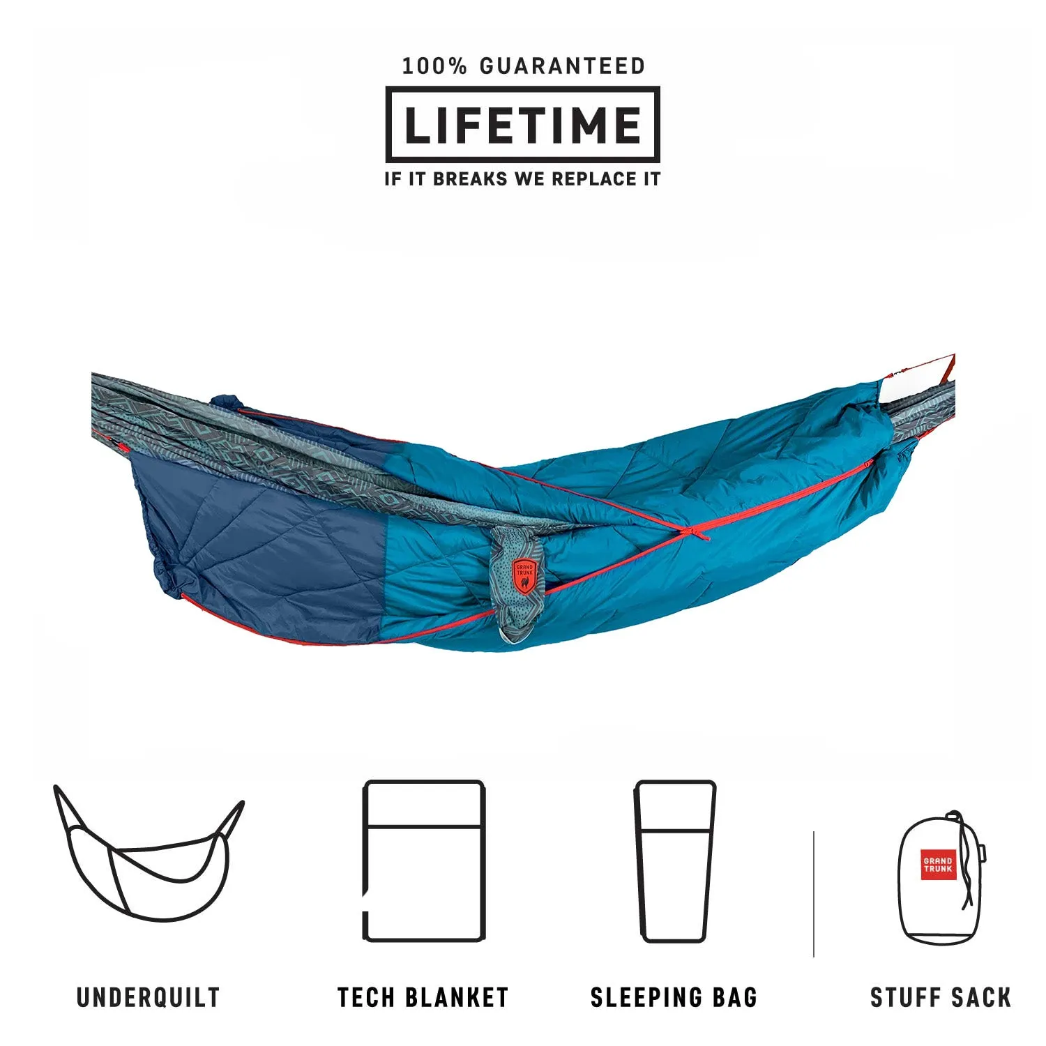 360° THERMAQUILT 3-IN-1 BLANKET, SLEEPING BAG & HAMMOCK UNDERQUILT