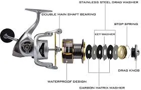 Cam's "The Viper Redd" Complete 6'2"ft.  Xtralite 3 (BB) Ball Bearing Reel Stinger Shad   Curly Tail Combo Kit