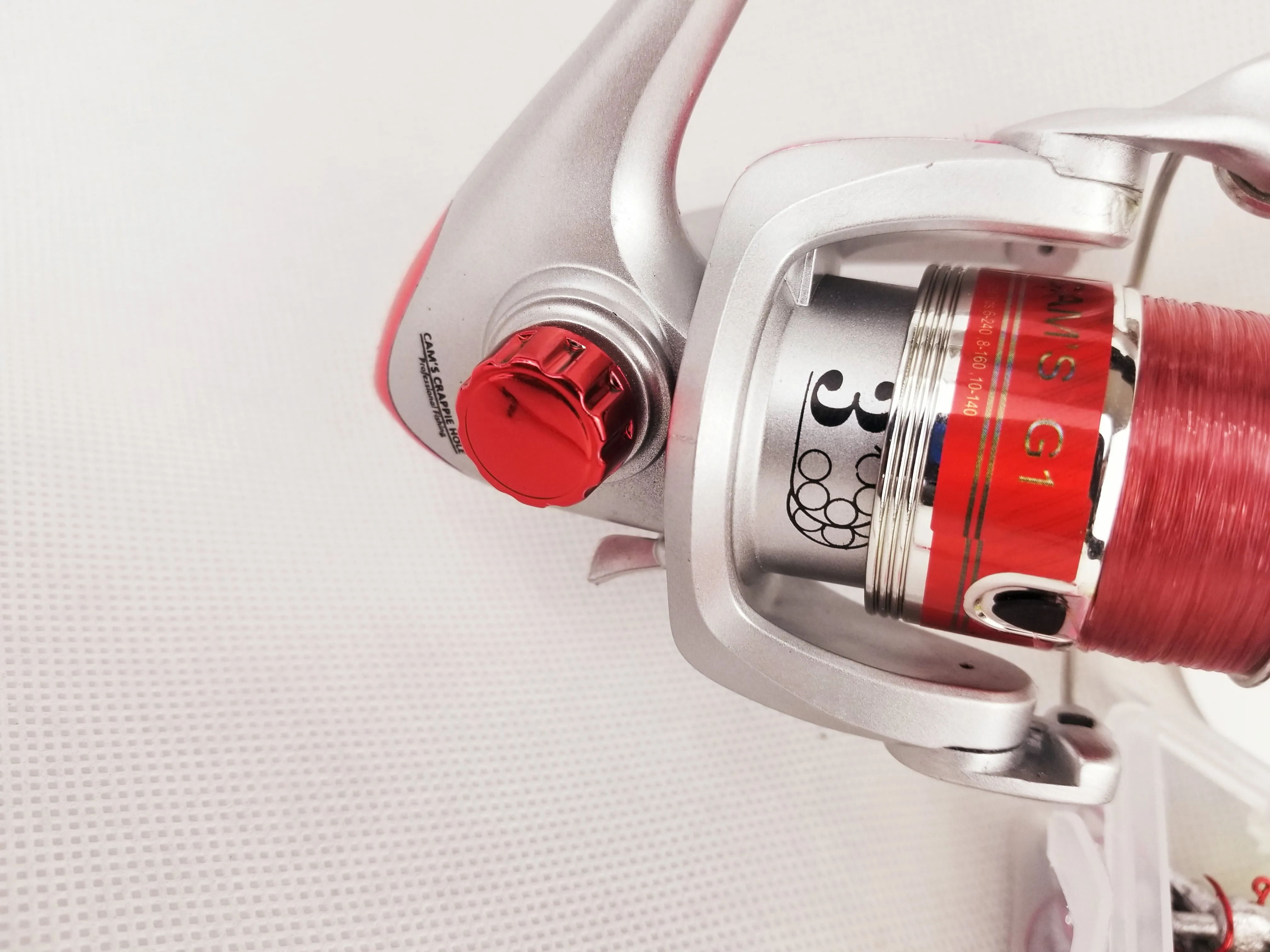 Cam's "The Viper Redd" Complete 6'2"ft.  Xtralite 3 (BB) Ball Bearing Reel Stinger Shad   Curly Tail Combo Kit