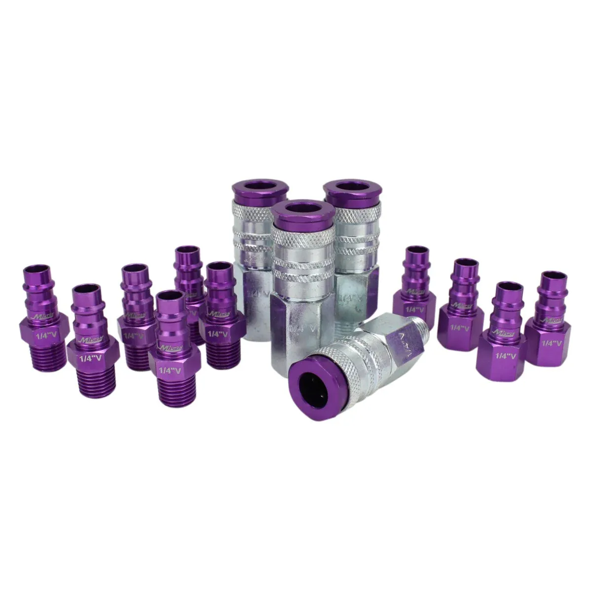 COLORFIT® HIGHFLOWPRO® Starter Kit - (V-STYLE, Purple) - 1/4" NPT