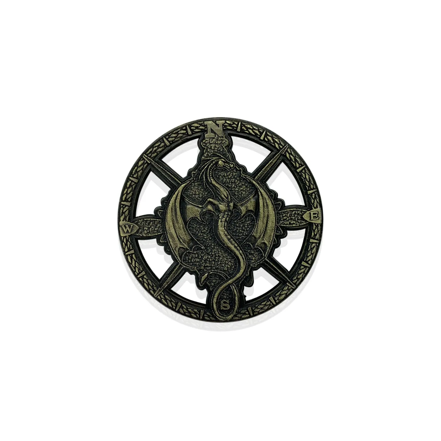 Dragon Compass Rose 50mm Metal