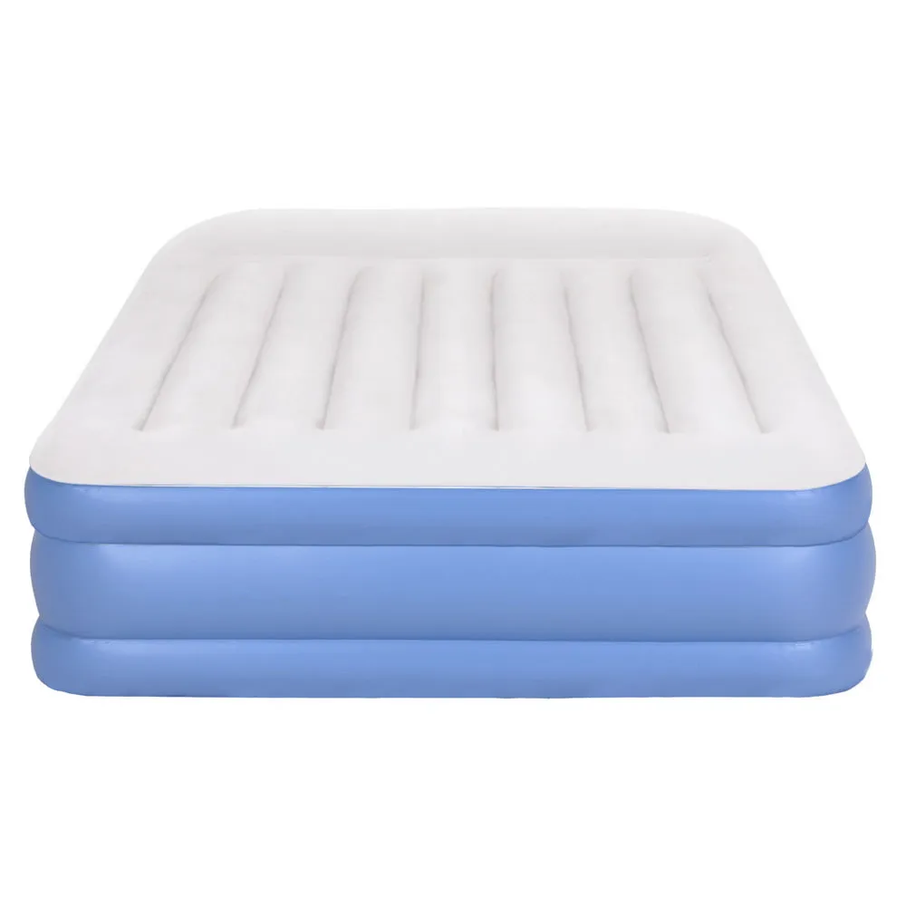 Fast-Inflating Queen Air Mattress with Flocked Surface