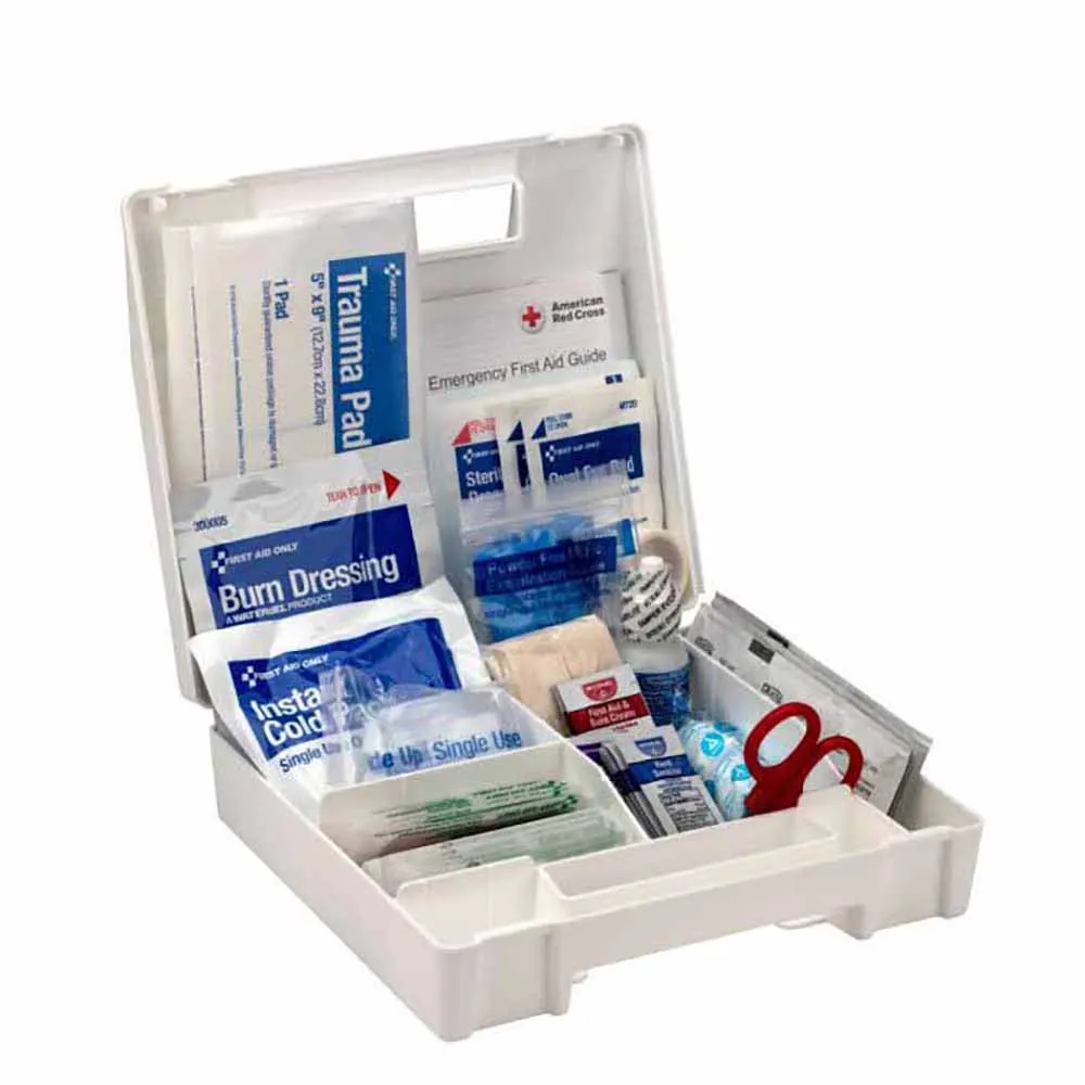 First Aid Only 91326 25 Person ANSI A Plastic First Aid Kit With Dividers, ANSI 2021 Compliant