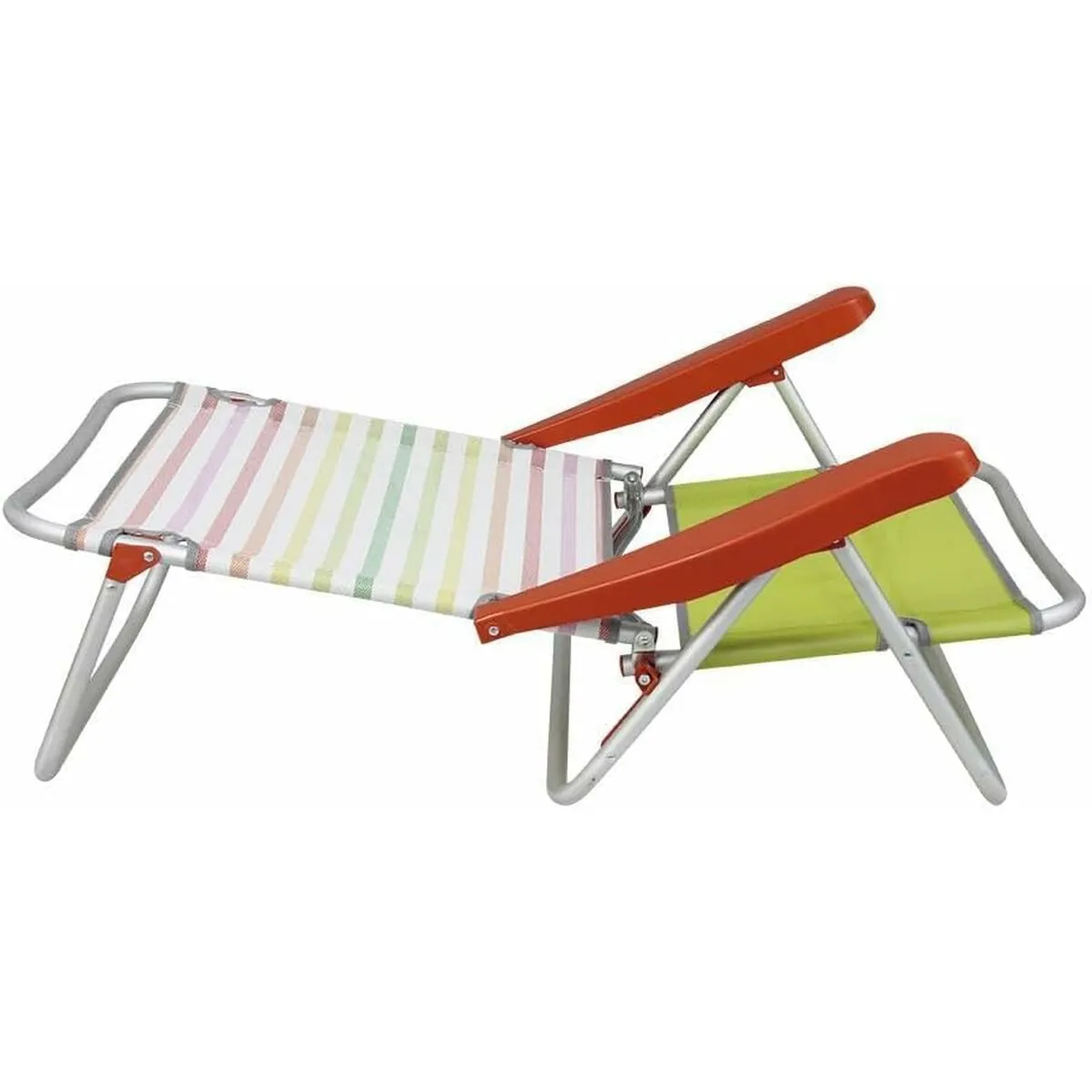 Folding Chair with Headrest 80 x 65 x 45 cm Multi-position Striped