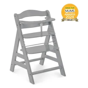 Hauck Alpha B Wooden Highchair (Grey)