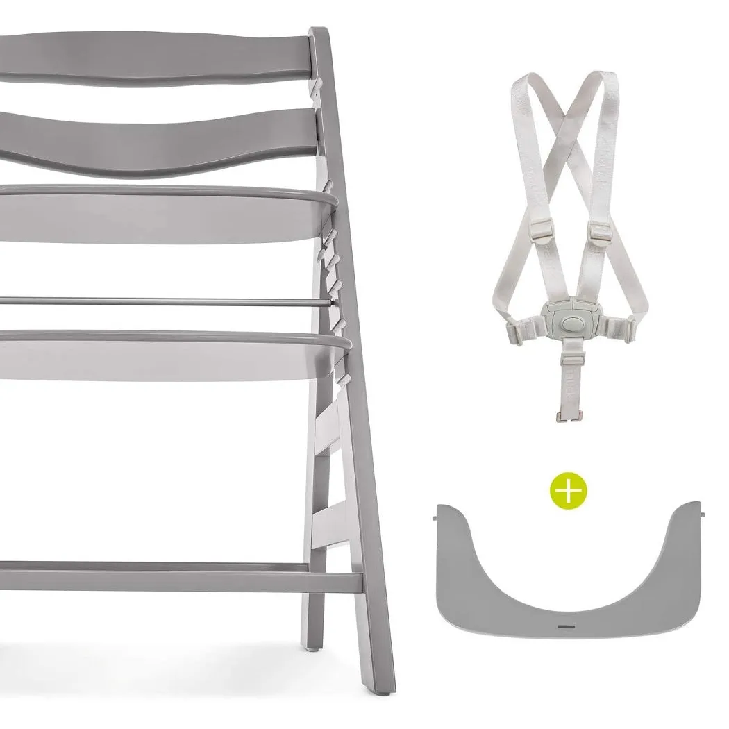 Hauck Alpha B Wooden Highchair (Grey)