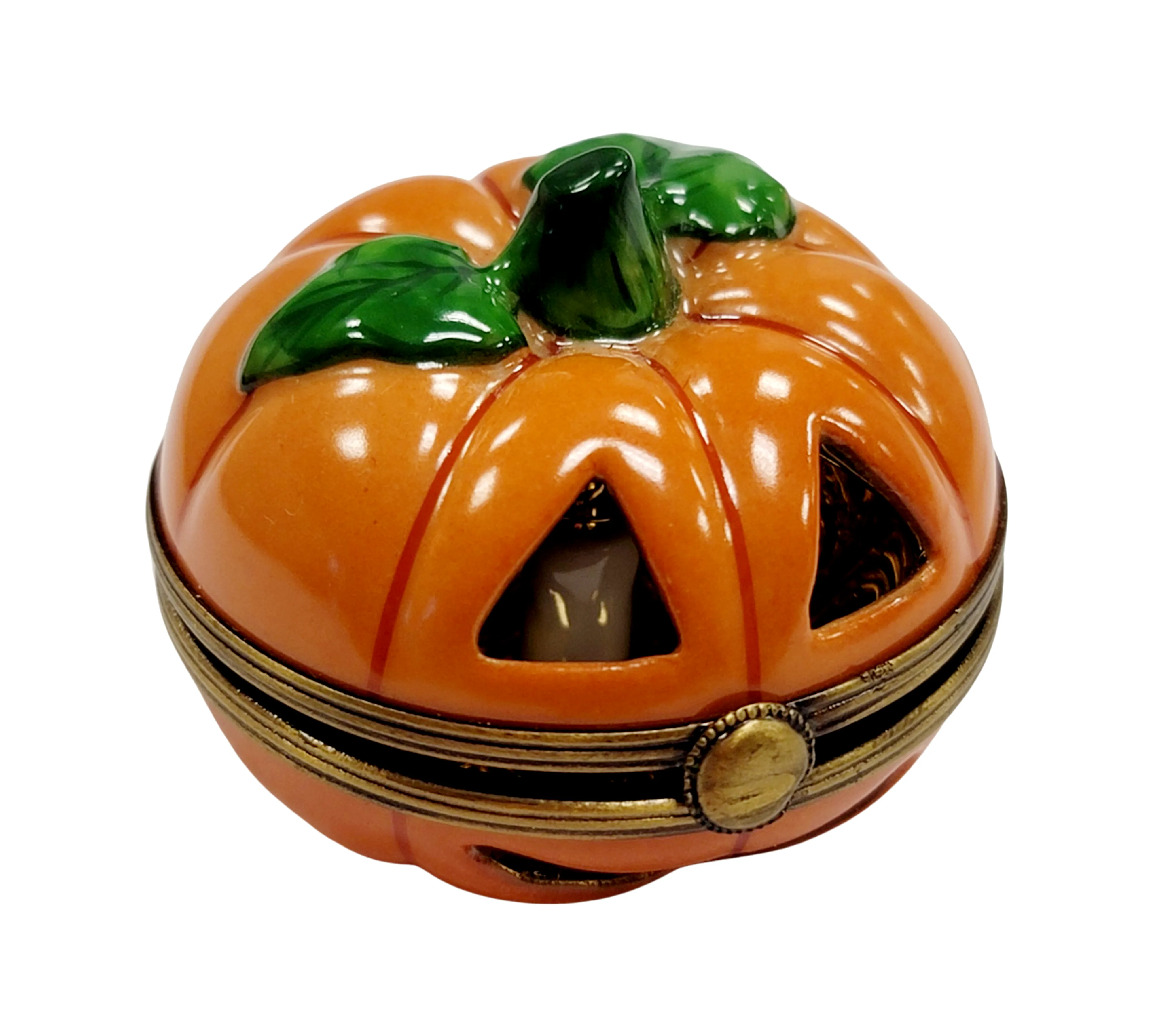 Jackolantern Halloween pumpkin Gold Inside