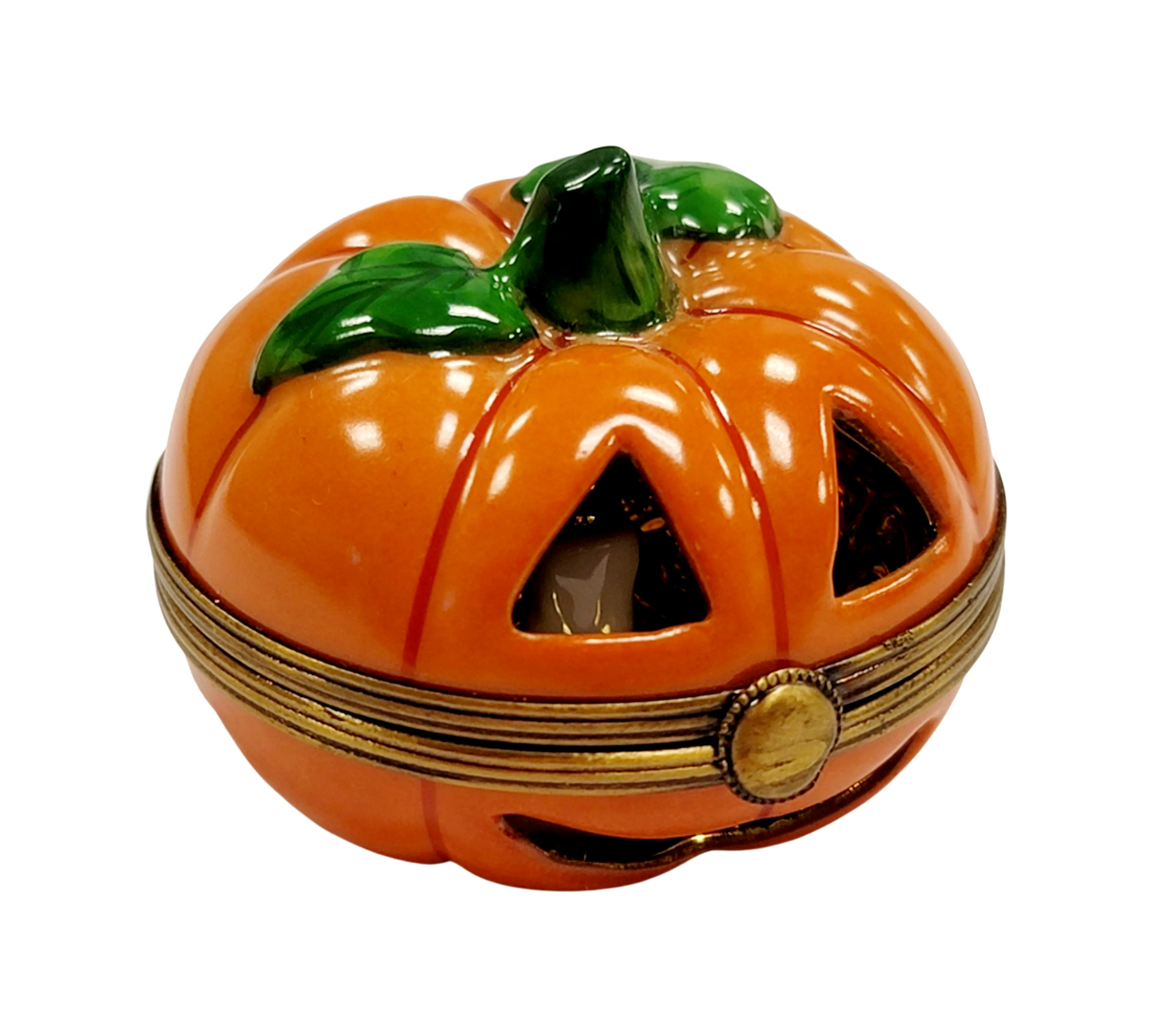 Jackolantern Halloween pumpkin Gold Inside