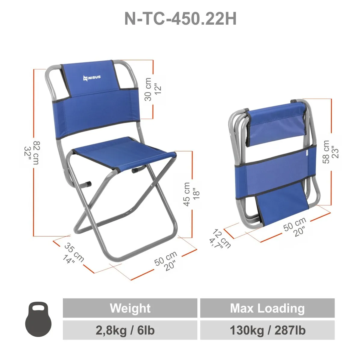 Lightweight Folding Camping Chair for Outdoor and Picnic