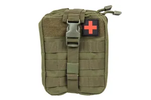 Molle rip-off first aid kit with medic patch Olive