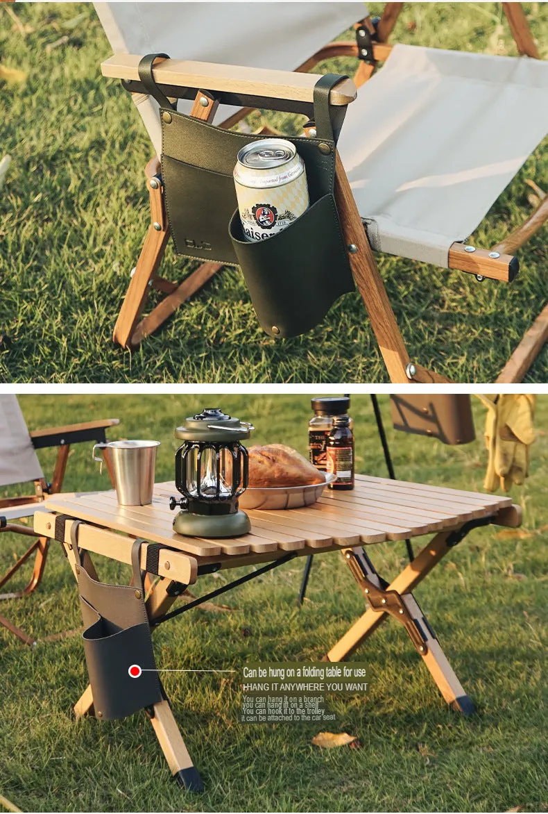 Outdoor Camping Chair Storage Bag Folding Table Side Hanging Mesh Bag Portable Camping Storage Rack Hanging Pocket Armrest Hanging Bag