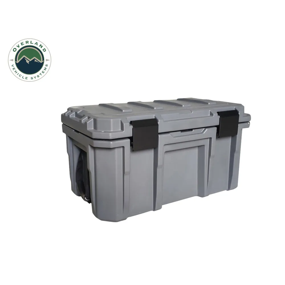 Overland Vehicle Systems - Dark Grey 53 Qt. Dry Box with Drain & Bottle Opener