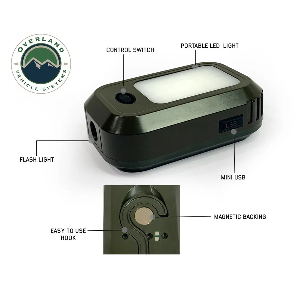 Overland Vehicle Systems - Wild Land Camping Gear - UFO Solar Light Light Pods & Speaker Universal