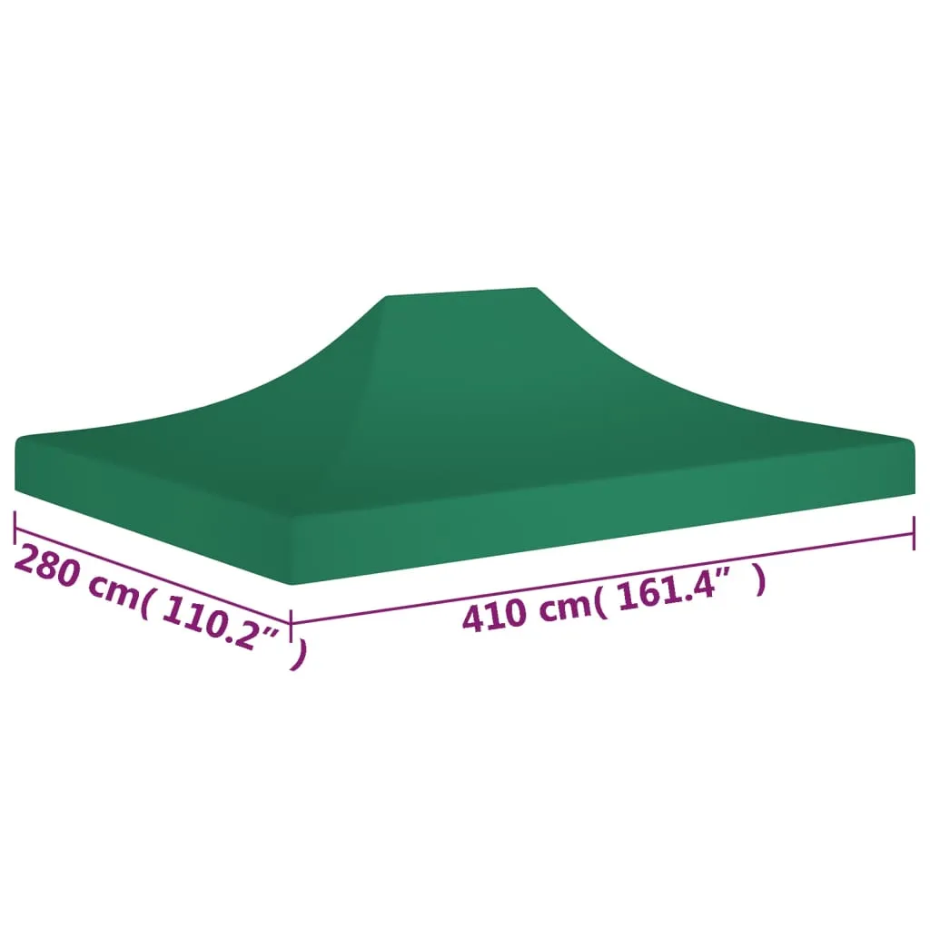 Party Tent Roof 4x3 m Green 270 g/m²