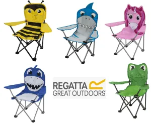 Regatta Kids Camping Lightweight Folding Chair - Ideal for Boys and Girls