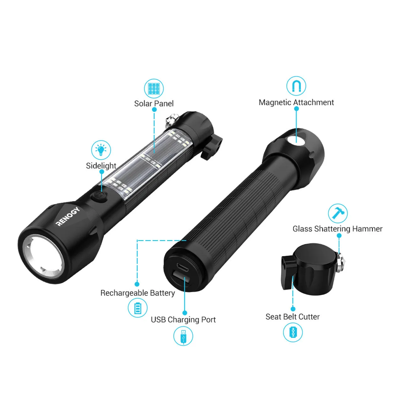 Renogy R526ELS - E.LUMEN 500 Multi-functional Flashlight