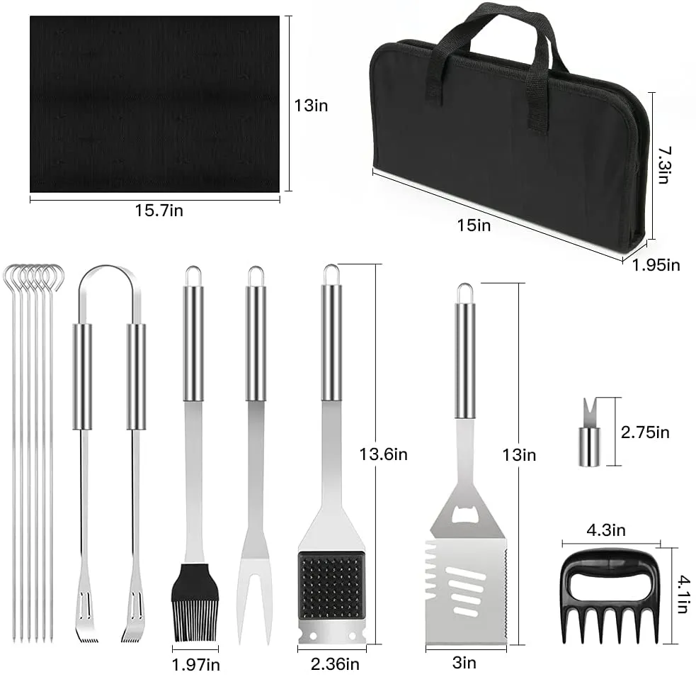 Stainless Steel BBQ Grill Tool Set