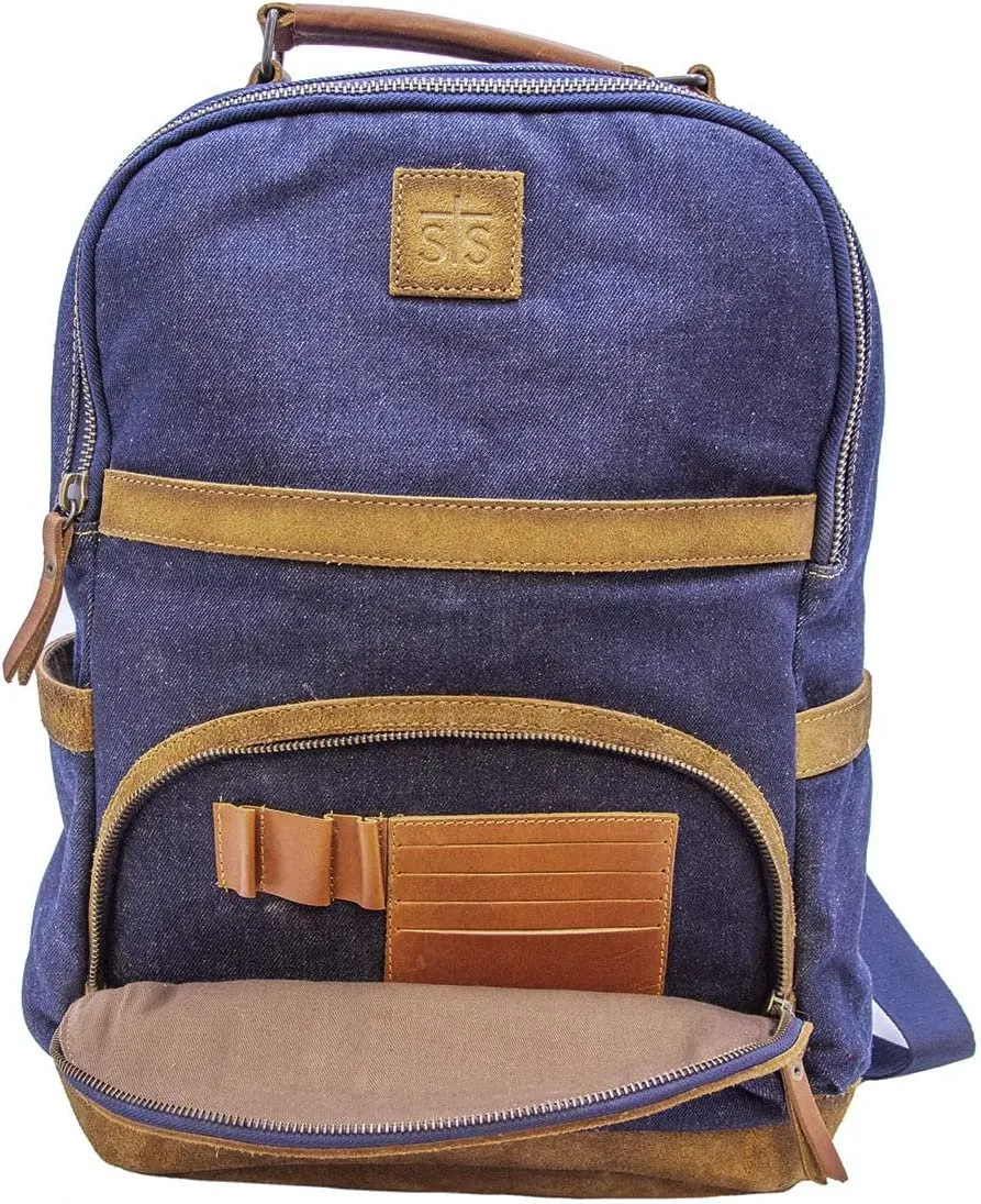 STS Ranchwear Blue Bayou Denim Backpack