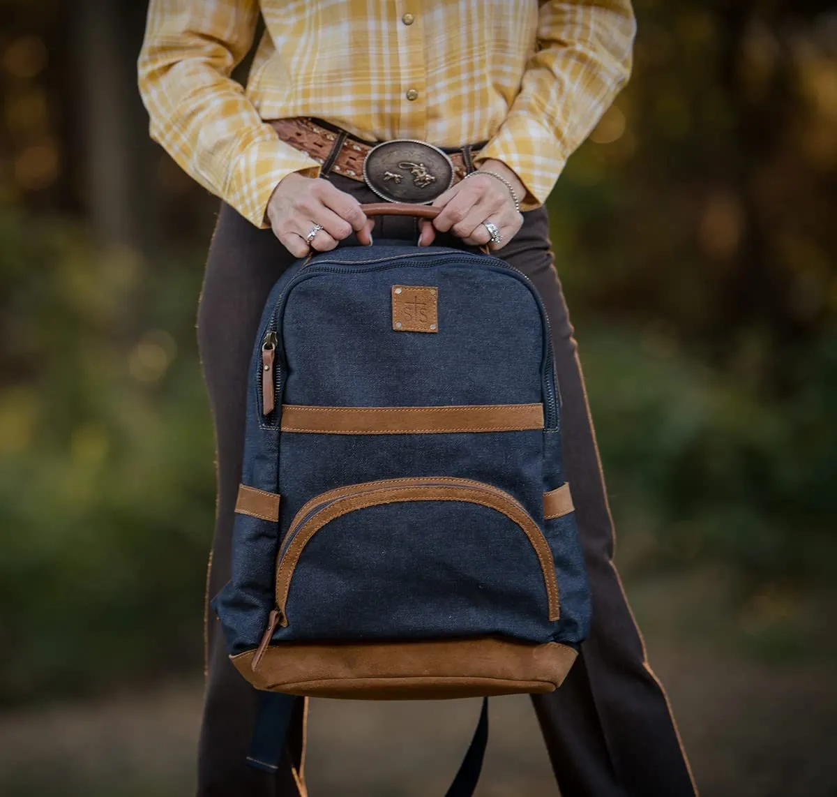 STS Ranchwear Blue Bayou Denim Backpack