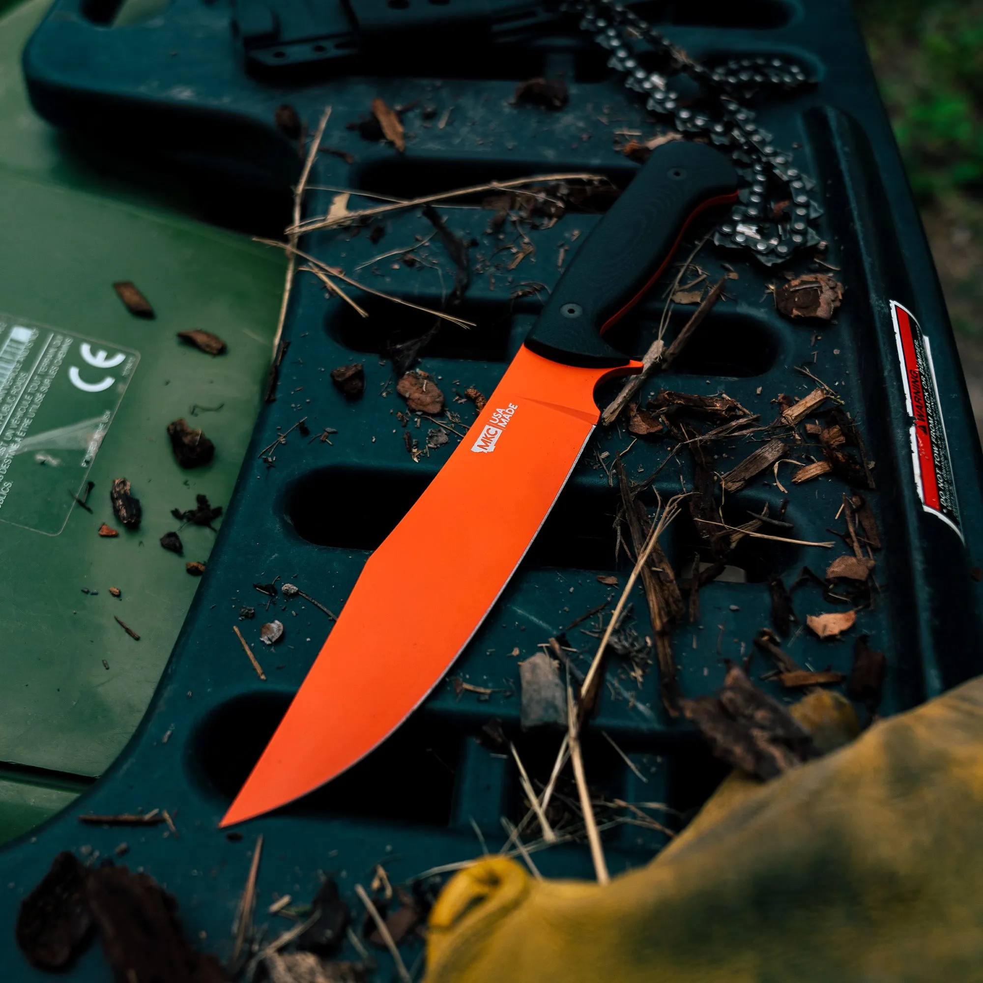 THE MARSHALL BUSHCRAFT KNIFE - BLAZE ORANGE CERAKOTE