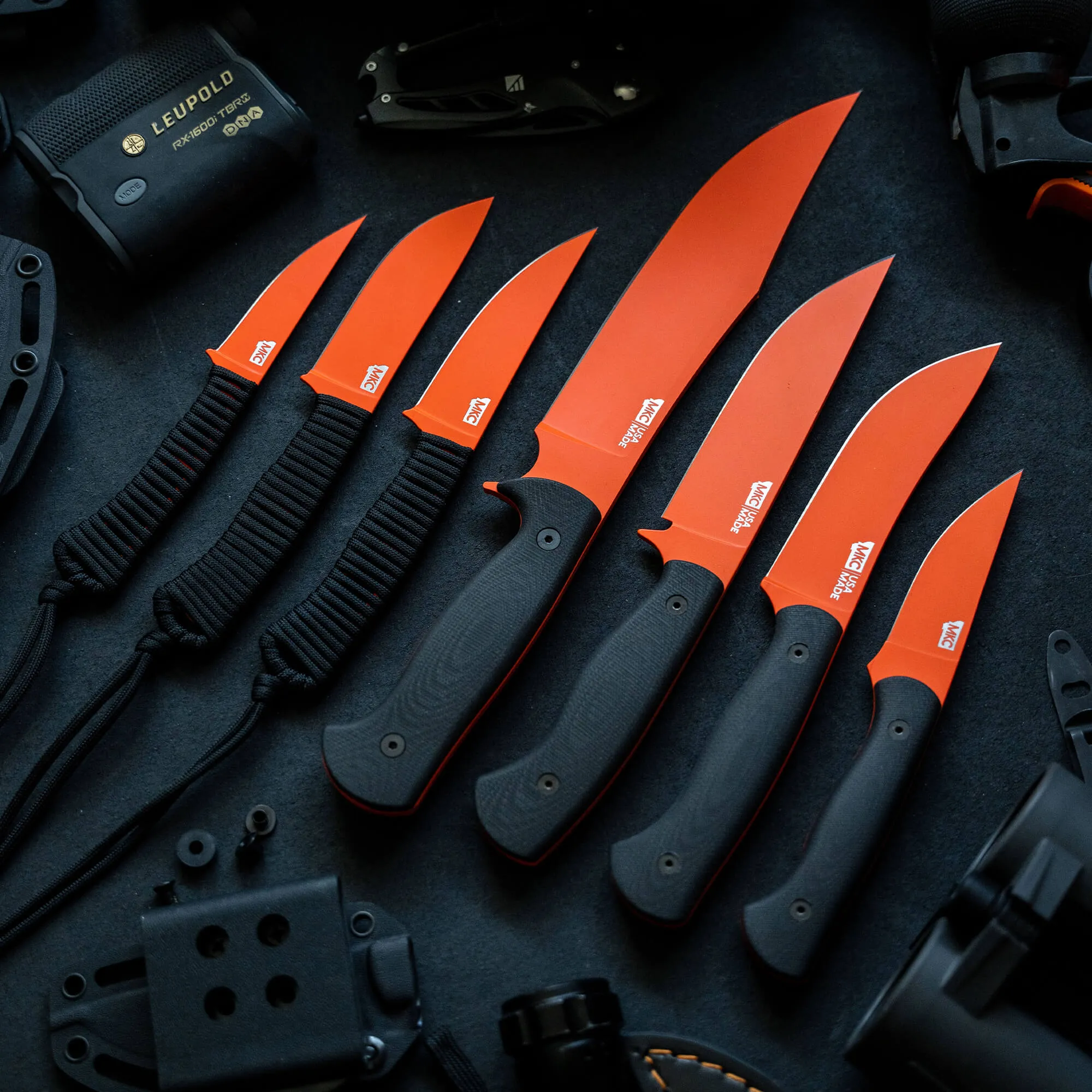 THE MARSHALL BUSHCRAFT KNIFE - BLAZE ORANGE CERAKOTE