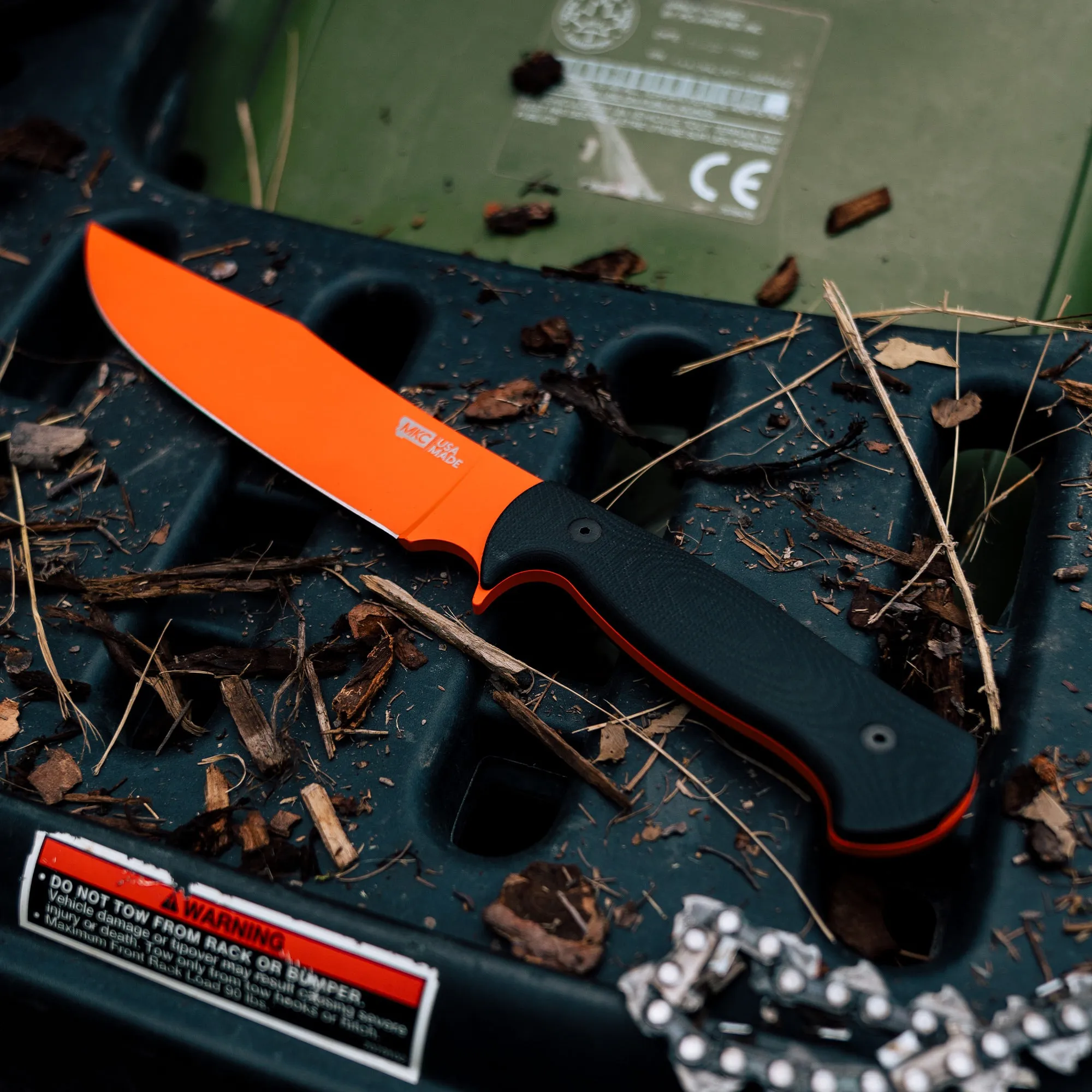 THE MARSHALL BUSHCRAFT KNIFE - BLAZE ORANGE CERAKOTE